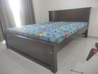 New 72x60 Teak Box Bed With Arpico Hybrid Mettress / 23