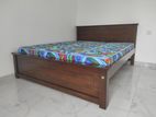 New 72x60 Teak Box Bed With Arpico Hybrid Mettress (J4)