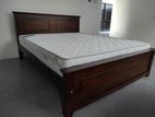 New 72x60 Teak Box Bed With Arpico Spring Mattress 7 Inch