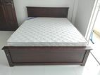 New 72x60 Teak Box Bed With Arpico Spring Mattress 7 Inches - 1112