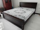 New 72x60 Teak Box Bed With Arpico Spring Mattress 7 Inches / 118