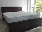 New 72x60 Teak Box Bed With Arpico Spring Mattress 7 Inches (L9)