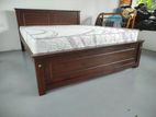 New 72x60 Teak Box Bed With Arpico Spring Mattress 7 Inches (P3)