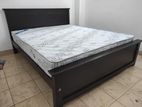New - 72x60 Teak Box Bed With Arpico Spring Mettress 7 Inches