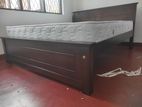 New 72x60 Teak Box Bed With Arpico Spring Mettress 7 Inches (j21)