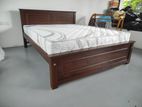 New 72x60 Teak Box Bed With Arpico Spring Mettress 8 Inches (Kk14)