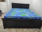 New - 72x60 Teak Box Bed With Arpico Super Cool Mettress