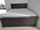 New 72x60 Teak Box Bed With Spring Mettress Arpico