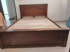 New 72x60 Teak Large Box Bed 3.5 leg 44 Inches Head board / 1112