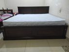 New 72x72 Teak Bes Box Bed With Arpico Spring Mettress 7 Inches