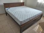 New 72x72 Teak Box Bed With Arpico Spring Mattress 7 Inches (M5)
