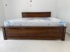 New 72x72 Teak Box Bed With Arpico Spring Mattress 8 Inches (Ii35)