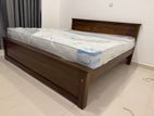 New 72x72 Teak Box Bed With Arpico Spring Mettress 8 Inches (Kk12)