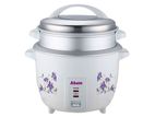 New Abans 1.5L Rice Cooker with Steamer - White