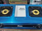 New Abans 2 Burner Stainless Steel Gas Stove