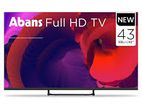 New Abans 43" Full HD LED TV Frameless (2025)