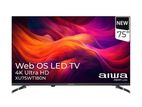 New AIWA (JAPAN) 75" UHD Smart Webos 4K TV 2024