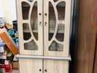 New Amrican Ash White Melamine 2 D Display Cupboard