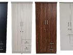 New Ash / Black Brown White Colour 2 Door Locker Cupboard Wardrobe