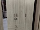New Ash White 3 Door Melamine Wardrobes .