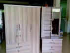 New Ash White 3D Cupboard With Dressing Table .