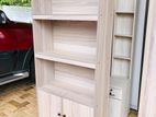 New Ash White Melamine Book Cupboard .