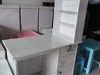 New Baby Table with Book Rack Cupboard White Colour