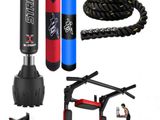 New Battle Rope / Wall Mount Chin up Bar /Standing Punching Bag Man