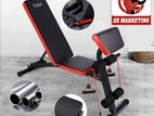 New Bench Dumbbell Set Weight Plate Loaded Home Gym