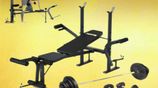 New Bench Home Gym Plate Dumbbell Set ✅ 3" Years Warranty