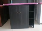 New Black Colour Iron Cupboard Table board / white large