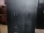 New Black Colour Long Locker 3 Door Wardrobe Cupboard 15mm L