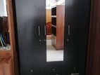 New Black Colour Melamine Cupboard 3 Door Wardrobe 6 X 4 Ft Large