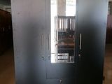 New Black Colour Melamine Wardrobe 6 X 4 Ft 3 Door Cupboard A