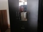 New Black Colour Wardrobe Melamine 3 Door 6 X 4 Ft Cupboard