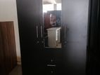 New Black Colour Wardrobe Melamine 3 Door 6 X 4 Ft Cupboard large