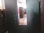 New Black Colour Wardrobe Melamine 3 Door 6 X 4 Ft Cupboard large