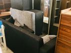 New Black Fabric Sofa Set With stool pillow .