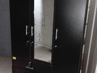 New Black Melamine Wardrobes with mirror 3 door .