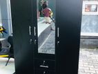 New Black Melamine Wardrobes with Mirror