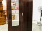 New brown colour 6*4 ft Steel cupboard with mirror 2 door .