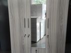 New Colour - 3 Door Melamine Cupboard With Mirror Finishing