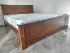 New Colour - 6x5 Teak Box Bed With Arpico Spring Mettress