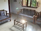 New Cushion 3+2+1 Sofa Set with Glass Coffee Table