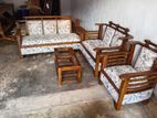 New Cushion Sofa Set with Glass Coffee Table 3.2.1