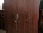 New Dark 6 X 4 Ft Melamine 3 Door Wardrobe Cupboard