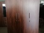 New Dark 6 X 4 Ft Melamine 3 Door Wardrobe Cupboard large