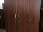 New Dark 6 X 4 Ft Melamine 3 Door Wardrobe Cupboard large