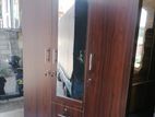 New Dark Melamine 3 Door 6 X 4 Ft Wardrobe / Cupboard