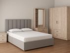 New Divan Bed with 10 Item Ash Colour Bedroom Set Cupboard